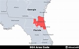 904 Area Code - Location map, time zone, and phone lookup