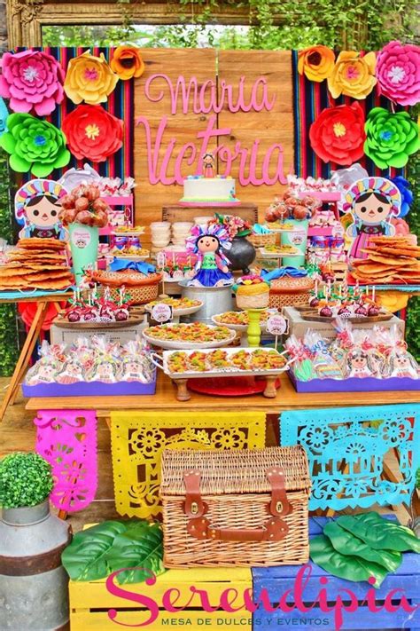 Mexican Candybar Decoracion Fiesta Mexicana Manualidades Mesa De Postres Mexicanos