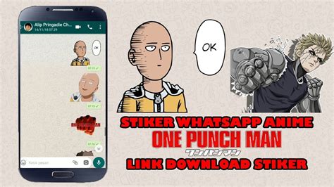 It includes various kinds of character. Stiker Whatsapp Anime One Punch Man + Link Download - YouTube