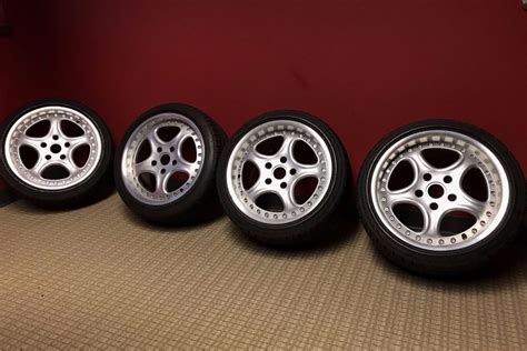 No Reserve 18x85 And 18x10 Rh Cup Wheels For Porsche 993 Porsche