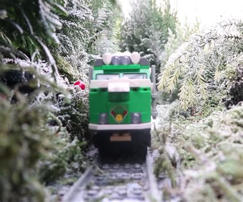 Take An Enchanting Winter Lego Train Ride