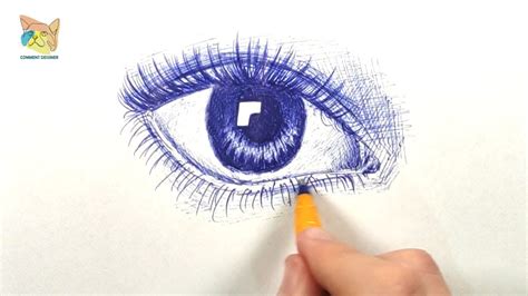 Comment Dessiner Un Oeil Au Stylo Bic Youtube