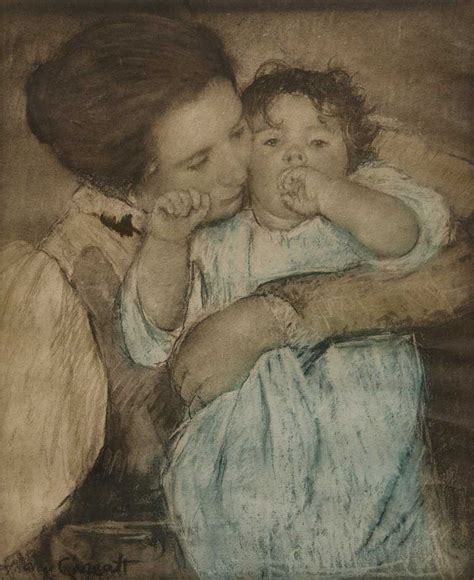 Mary Cassatt 1844 1926 Pencil Signed Color Etching