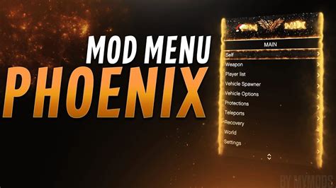Phoenix Mod Menu Gta 5 Undetected Free Download Youtube