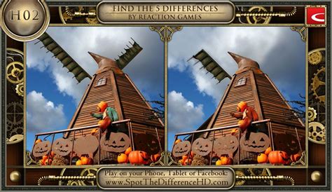 Halloween H02 Spot The Difference Photo Spot The Difference Games