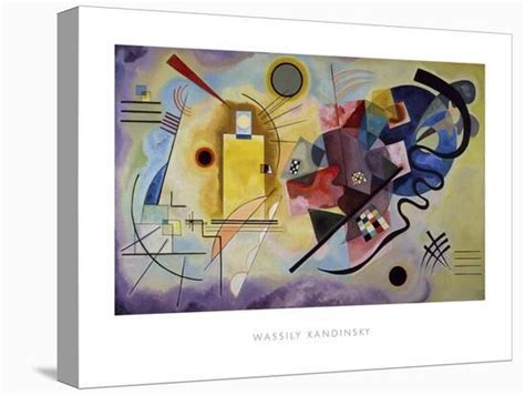Yellow Red And Blue 1925 Stretched Canvas Print Wassily