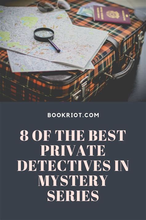 We always look for good detective shows to watch on netflix. 8 of the Best Private Detectives in Mystery Series | Book Riot