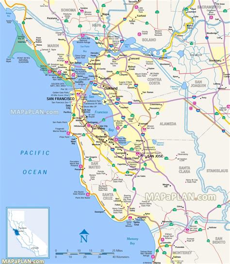 Map Northern California Tourist Attractions Map Of Usa District