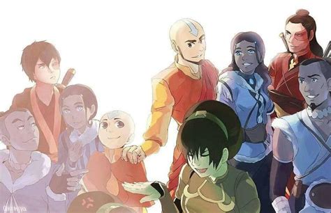 See more ideas about avatar airbender, katara, avatar aang. They're all grown up aw aw Aang Katara Sokka Toph Zuko fan ...