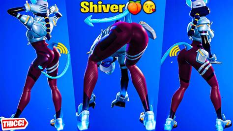 Updated Fortnite Shiver Skin Showcase Thicc 🍑😍 Top Tiktok Emotes And Dances 😘 Hot Sexy Outfit 😜