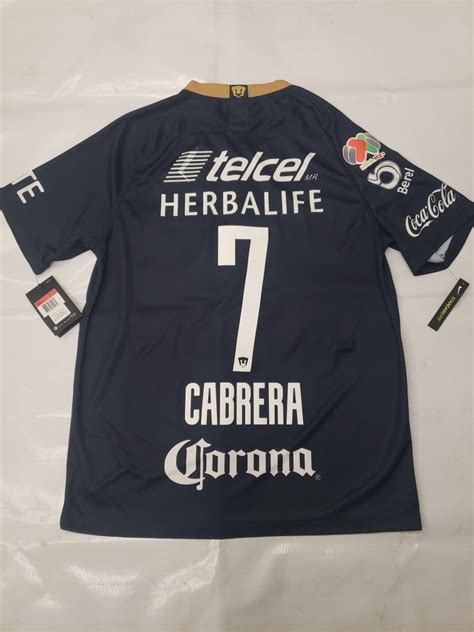 Price and other details may vary based on size and color. Jersey Pumas Unam 2019. 3ra Equipación. Cabrera #7 ...