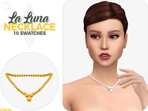 Sims 4 Pearl Necklace Cc Jewelry Promise