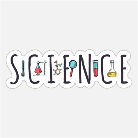 Science Sticker Spreadshirt Science Stickers School Book Covers