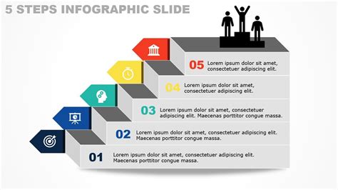 5 Steps Animated Infographic Slide In Powerpoint Youtube