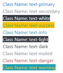 For this palette, lighter shades will appear on the left. Bootstrap color classes for text, background, links and more