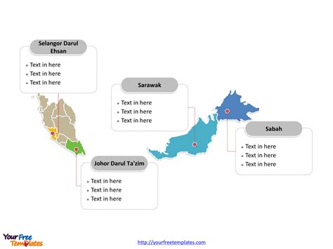 Free Malaysia Editable Map Powerpoint Templates Templates Map