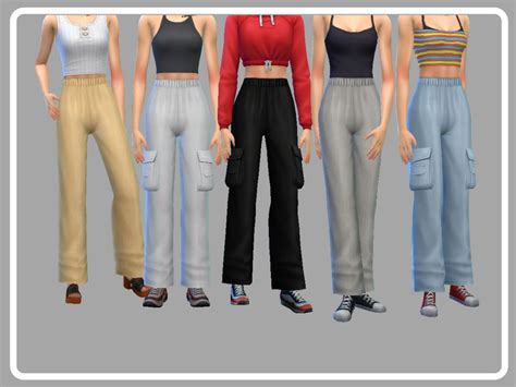 The Sims Resource Loose Cargo Pants V2