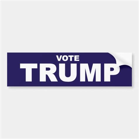 Vote Trump Bumper Sticker Zazzle