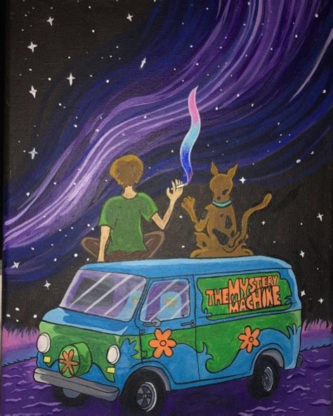 Trippyw Acrylic On Instagram Just Finished This Scooby Doo Painting