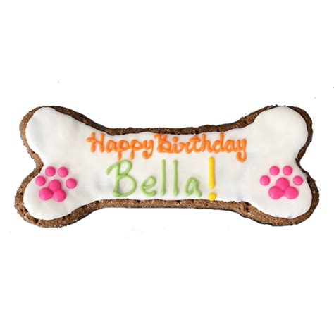 Happy Birthday Dog Bone 8 Custom Gourmet Dog Bakery Treats