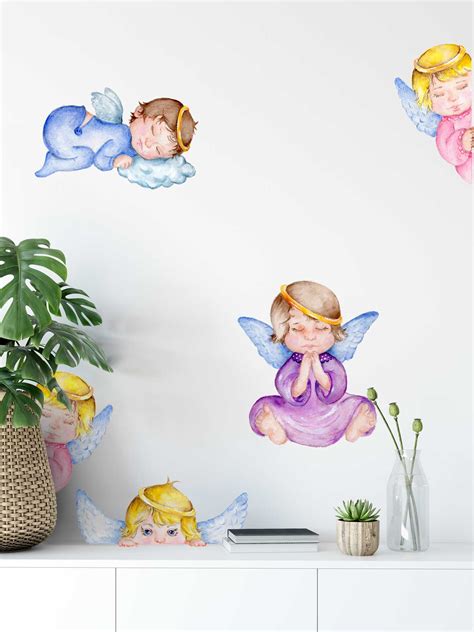 Mini Angel Wall Decal Set Bush Babies Downunder