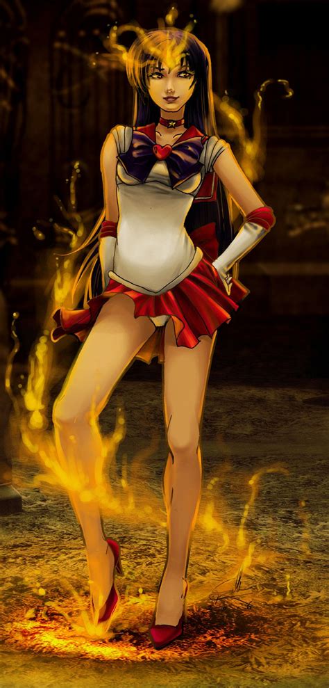Sailor Mars Fire Priestess By Ladyfish On Deviantart Sailor Mars