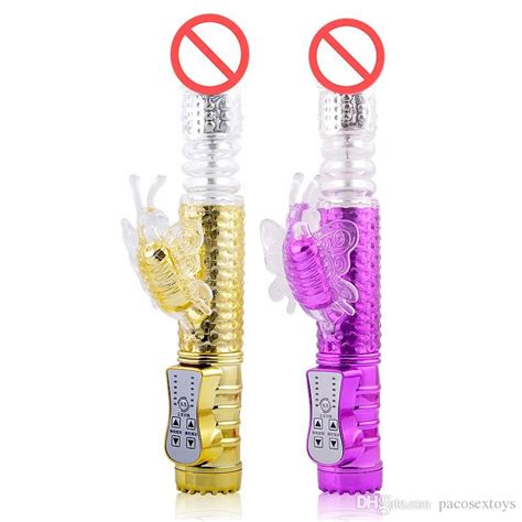 Rechargeable 36 Modes Rotating Thrusting Rabbit Vibrator Butterfly