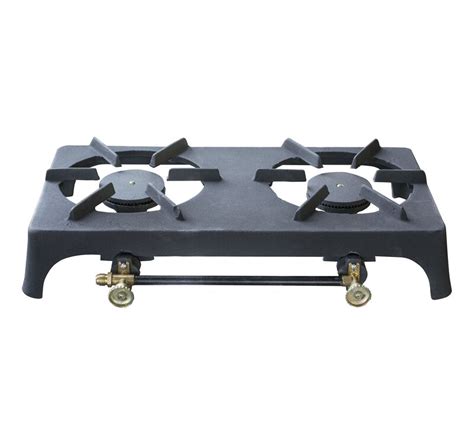 Offex Heavy Duty Cast Iron Portable 2 Burner Propane Outdoor Stove