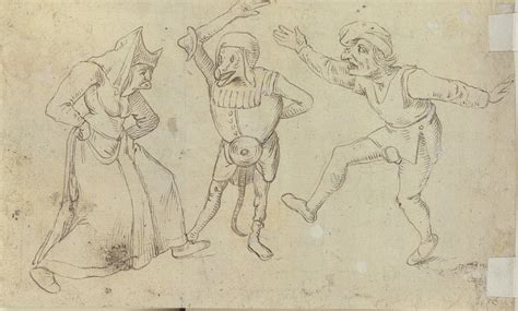 Tre Figure Danzanti Hieronymus Bosch Stampa Darte