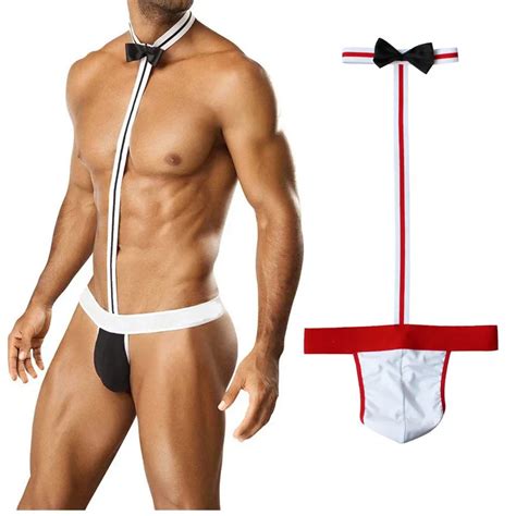 Hot Sale Men Sexy Borat Mankini Costume Swimsuit Swimwear Thong Underwear In Men S Costumes From