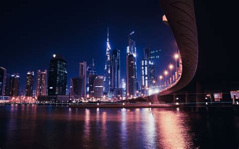 Dubai United Arab Emirates Skyscrapers Wallpaper Arch