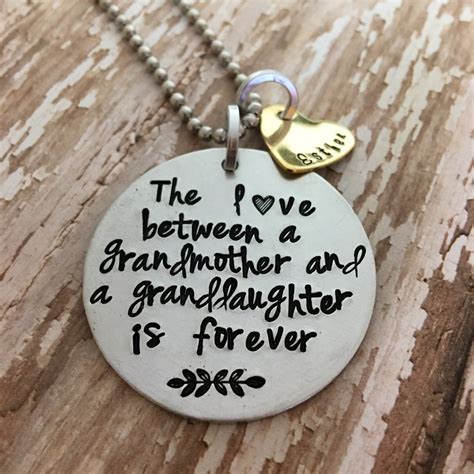 The Love Between A Grandmother And A Granddaughter Is Forever Etsy