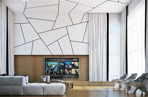 Geometric Living Room Interior Design Ideas