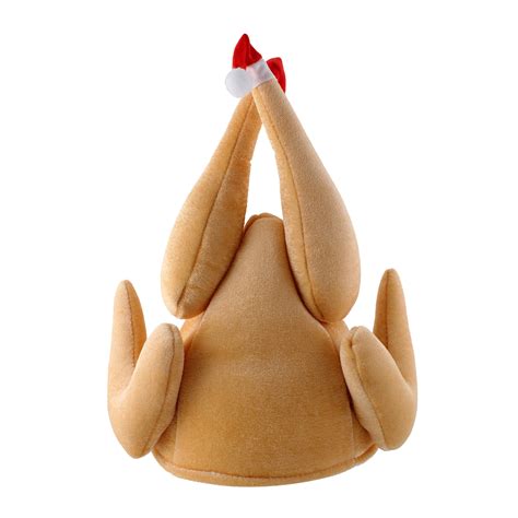 ids novelty plush thanksgiving and christmas day roasted turkey hat cap party costumes