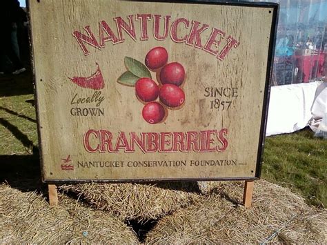 Grown On Island Since 1857 Cranberry Festival Nantucket Island
