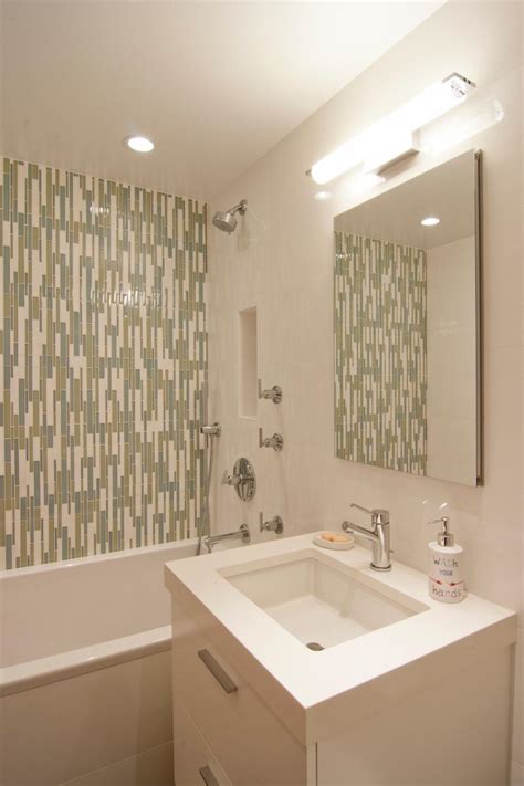 Stylish Modern Bathroom With Mosaic Tile Shower Hgtv