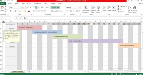 How To Create A Timeline In Excel With Dates