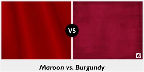Image Result For Compare Maroon And Burgundy