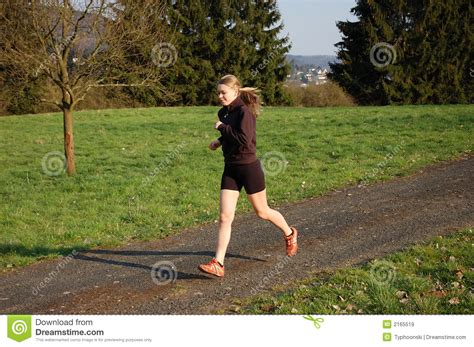 Young Woman Jogging Royalty Free Stock Images Image 2165519