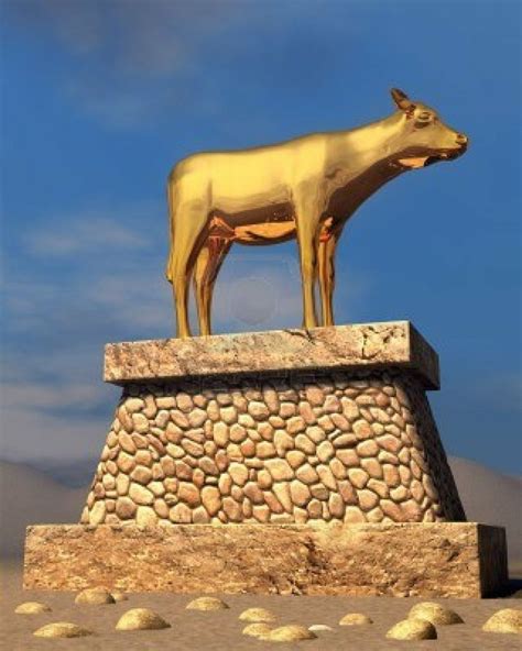 the golden calf as described in the book of exodus golden calf bible pictures idol worship