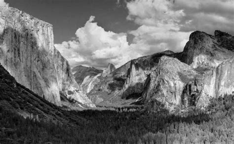 Yosemite Valley In Black And White By Eileen Ringwald California