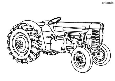 Dibujos De Tractores Para Colorear Imágenes De Tractor Para Colorear