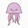 Kawaii jellyfish animal cartoon vector design 4079760 Vector Art at ...