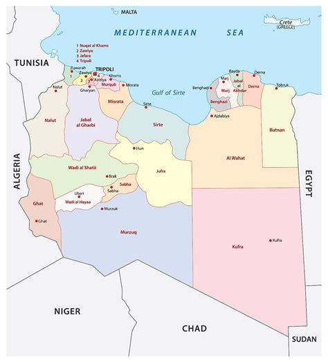Mapas De Libia Atlas Del Mundo