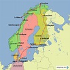 StepMap - Auf der schönsten Route zum Nordkap - Landkarte für Europa