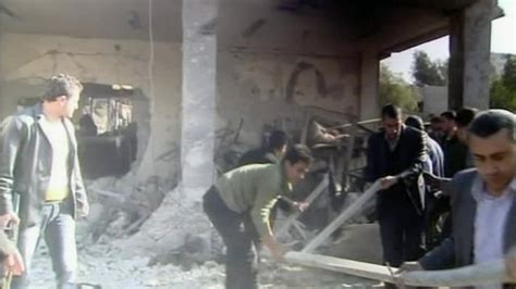 Syria Officials Twin Bombings In Damascus Kill 40 Bbc News