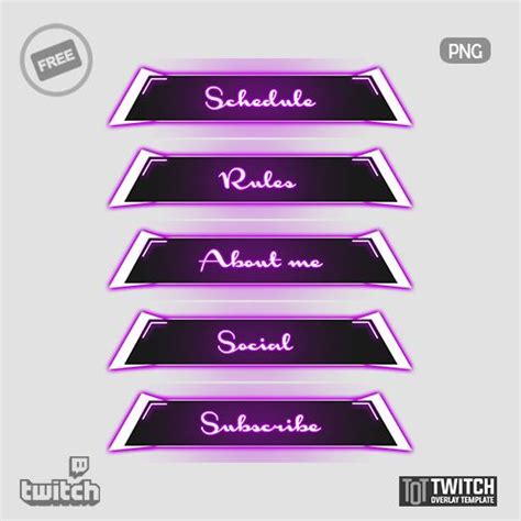 Salmon Panel Twitch Overlay Template Twitch Twitch Streaming Setup