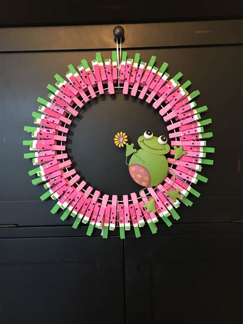 Daisy Clothespin Wreath Great For Spring And Summer Artofit Clothes