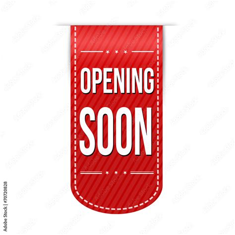 Opening Soon Banner Design Stock Vector Adobe Stock