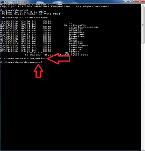 Alternatively, you can type cd, followed by the first letter of the directory, and then press tab multiple times until the correct directory appears. How To Use Change Directory In MS-DOS Command Line ...